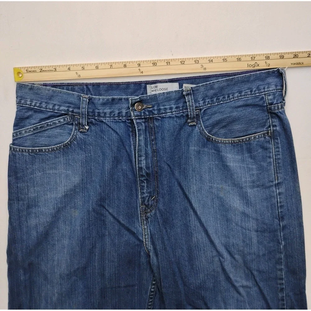Levis Silver Tab Low and Loose Fit Baggy Wide Leg Jeans 36x26 Street Vintage Y2K